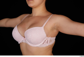 Serina Gomez breast chest lingerie pink bra 0002.jpg